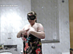 Enthousiasteling, Badkamer, Masturbatie, Rijpe lesbienne, Moeder die ik wil neuken