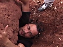 Enthousiasteling, Bondage discipline sadomasochisme, Grote lul, Zwart, Zwart, Hardcore, Buiten, Zuigen