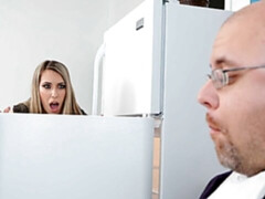 Amateur, Gros seins, Blonde, Sucer une bite, Bureau, Petite femme, Maigrichonne, Adolescente