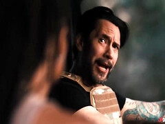 Schönheit, Schwarz, Blasen, Klassisch, Schwanz, Schwarz, Interrassisch, Titten