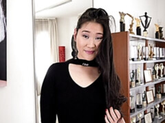 Азиатки, Большой член, Минет, Брюнетки, Собачьи, Натуральные сиськи, Молоденькие, Сиськи