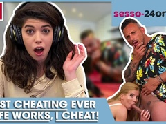 Enthousiasteling, Bedriegen, Hardcore, Man, Italiaans, Moeder die ik wil neuken, Kut duiken, Tieten likken