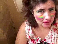 Belle grosse femme bgf, Bondage domination sadisme masochisme, Rondelette, Domination, Robe, Bâillonner, Embrassement, Toilettes