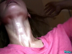 Leie, Blondine, Blasen, Im freien, Pov, Öffentlich