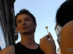 18 jaar, Pijpbeurt, Bruinharig, Tsjechisch, Hd, Geld, Gezichtspunt, Geschoren