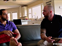 Anal, Verga grande, Negro, Mamada, Ébano, Gay, Interracial