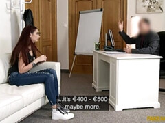 Blasen, Hundestellung, Masturbation, Büro, Muschi