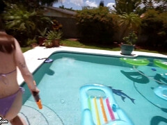 Bruinharig, Sperma, Seksspeelgoed, Hd, Masturbatie, Natuurlijke tieten, Klein, Tieten likken