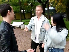 Man has sex with babe while her boyfriend reads poetry