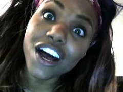 Amateur, Noire, Noir ébène, Solo, Webcam