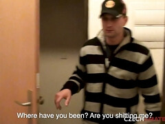 Amateur, Sucer une bite, Brunette brune, Couple, Tir de sperme, Tchèque, Pisser, Gicler