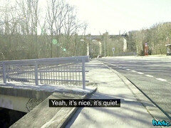 Amateur, Cul, Brunette brune, Queue, De plein air, Piercing, Public, Nénés