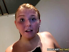 Leie, Grosser schwanz, Blondine, Blasen, Schwanz, Hd, Interrassisch, Titten