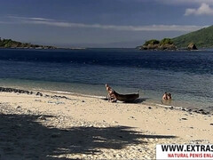 Strand, Schönheit, Braunhaarige, Gruppe, Mutti, Im freien, Öffentlich, Muschi