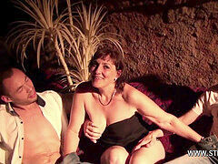 Enthousiasteling, Bruinharig, Genootschap, Oudere vrouw, Frans, Huisvrouw, Trio