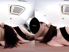 Ara Ara Chesty Brunette MILF used as cum rug in POV VR - Big ass, monster tits