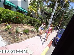 Daisy Stone's Miami spring break adventure: Bang Bus captures her tight pussy & tight ass in hardcore action!