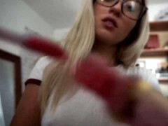 Leie, Arsch, Tussi, Fetisch, Selbstgemacht, Pov, Solo, Student