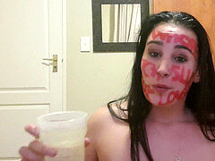 Young girl self punishment - urinating - gasping - spanking - dirty talk