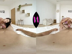 Paula Shy's amazing sex VR experience with a blowjob and a VR twist
