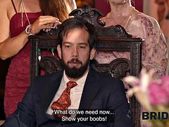 Sadomasoquismo, Mamada, Novia, Morena, Europeo, Sexo duro, Público