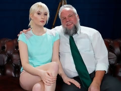 Determined Delivery Girl