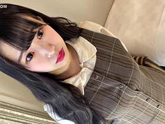 Asiatisch, Tussi, Blasen, Besamung, Japanische massage