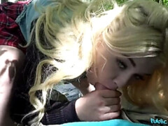 Student Fucked in Forest for Cash