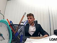 Beauté, Brunette brune, Tromperie, Hd, Bureau, Criant, Jarretelles, Épouse