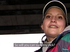 Public Agent - Woman Fucks A Stranger Because She Thinks She'll Be On TV 1