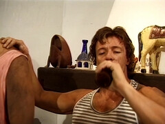 Blondine, Sperma im mund, Schwanz, Doppelpenetration, Hd, Schlampe, Flotter dreier, Vintage