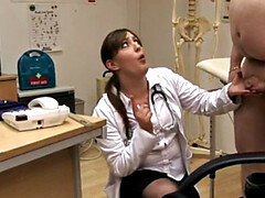 Británico, Cfnm, Médico, Grupo, Pajear, Masturbación, Oficina, Sexo soft