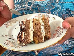 Birthday taboo doggy-fuck with plump mother inlaw