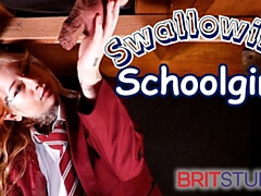 First time action with glorious milady from Brit Studio