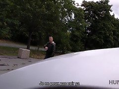 Beautiful lassie does a good job for change