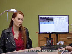 Sucer une bite, Tchèque, Doigter, Première fois, Léchez, Argent, Bureau, Adolescente