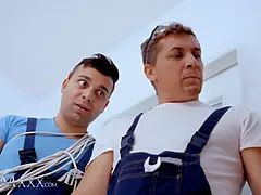 Momxxx wild Big Tits blonda milf letty dirty 3 way with hard handymen