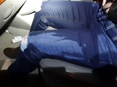 Accident, Blonde, Britannique, Voiture, Fétiche, Jeans, Public, Mouillée