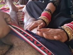 Desi Bhabhi Gets Face Fucked & Creampied By Father-In-Law Before He Leaves