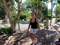 Enthousiasteling, Aziatisch, Grote mammen, Natuurlijke tieten, Klein, Gezichtspunt, Ruw, Tiener