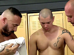 Alessio, Benjamin & Matt. muscled 3some. DILF fileы