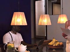 Verga grande, Negro, Mamada, Morena, Ébano, Corridas faciales, Interracial, Montar