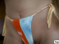 White Tgirl Erica fucks Destinys wet pussy