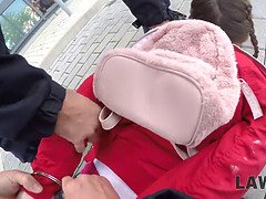 18 ans, Cul, Beauté, Sucer une bite, Masturbation, Chatte, Adolescente, Uniforme