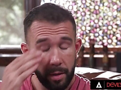 18yo Lesbian Angelina Moon Gets Filled With Cum in Hot Devil's Film Scene