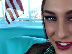 Brunette brune, Tir de sperme, Faciale, Hd, Strapon