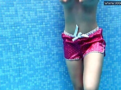 Tchèque, Femelle, Hd, Piscine, Soeurs, Adolescente, Nénés, Sous marin