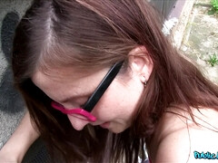 Nerd harlot jaw-dropping porn video