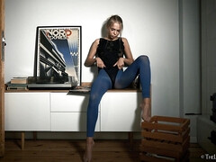 Rubia, Hd, Masturbación, Pequeña, Solo, Tetas