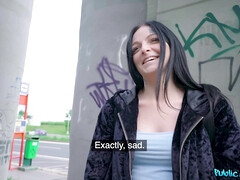 Amateur, Americano, Checa, Estilo perrito, Jeans, Al aire libre, Tragarse, Tatuaje